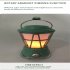 Outdoor Camping Light Solar Rechargeable Waterproof Retro Lamp For Garden Patio Yard Charging model   green