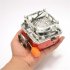 Outdoor Camping Picnic Gas Stove Mini Foldable Gas Burner Cooking Tool Furnace  Silver