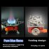 Outdoor Camping Picnic Gas Stove Mini Foldable Gas Burner Cooking Tool Furnace  Silver