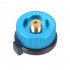 Outdoor Camping Stove Connector Conversion Head Long Tank to Card Gas Bottle Cylinder Adapter Furnace Converter  Lake Blue
