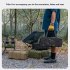 Outdoor Camping Tent Bag Camping Storage Bag Outdoor Utility Tote Bag Camping Cookware Organizer With Built in Removable Hard PP Divider And Front Storage Bag S