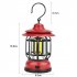 Outdoor Camping Tent Lights 4000k Portable Multifunctional Retro Hanging Cob Emergency Lantern Light Frosted Black