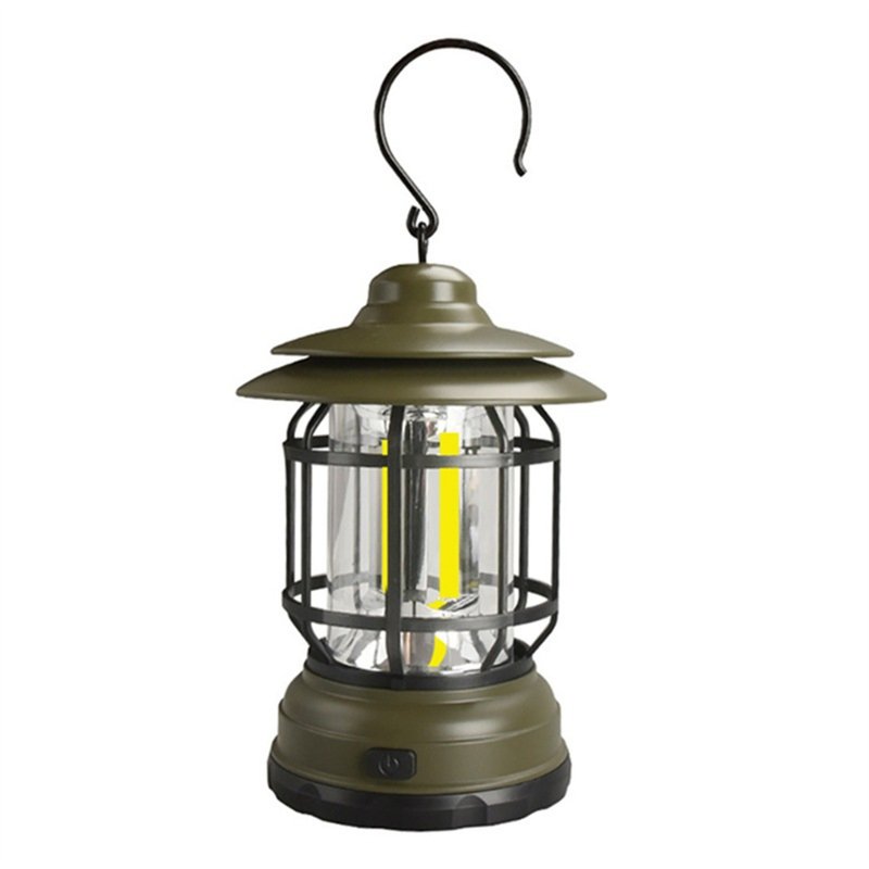 Outdoor Camping Tent Lights 4000k Portable Retro Hanging Cob Emergency Light