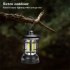 Outdoor Camping Tent Lights 4000k Portable Multifunctional Retro Hanging Cob Emergency Lantern Light Frosted Red