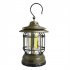 Outdoor Camping Tent Lights 4000k Portable Multifunctional Retro Hanging Cob Emergency Lantern Light Frosted Green
