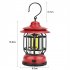 Outdoor Camping Tent Lights 4000k Portable Multifunctional Retro Hanging Cob Emergency Lantern Light Frosted Green