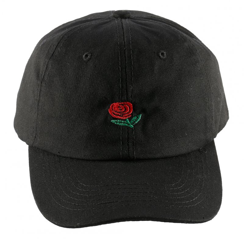 Outdoor Casual Cool Fashion Sun Protected Letter Rose Embroidered Baseball Cap Snapback Hat