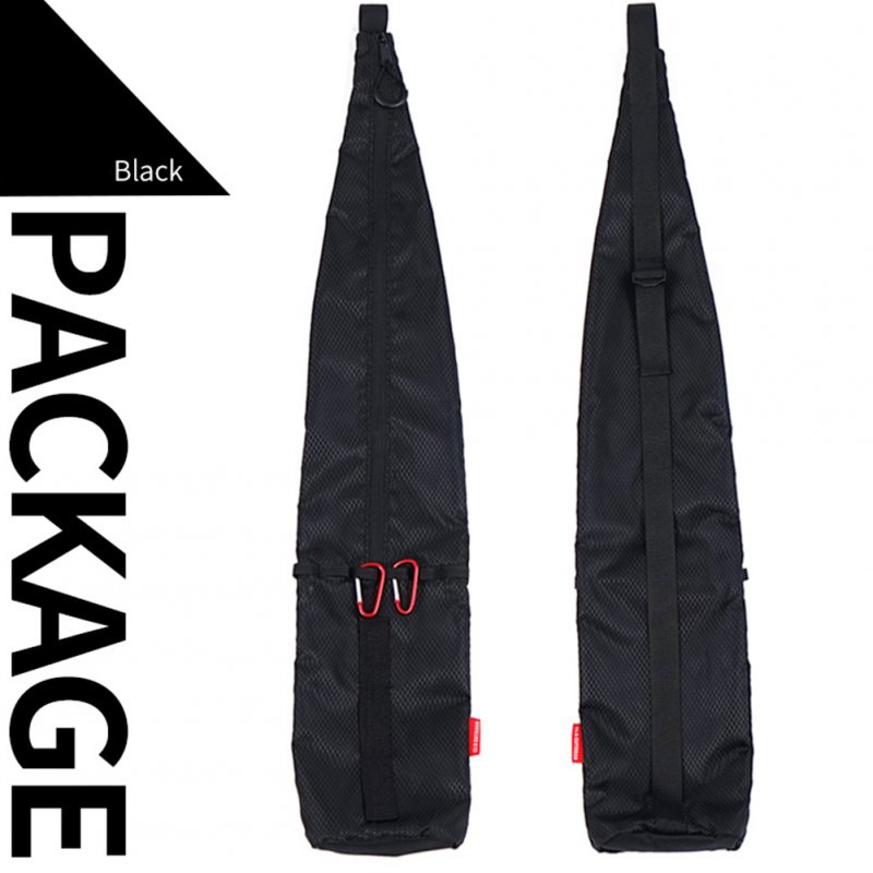 Outdoor Climbing Cane Backpack Waterproof Knapsack Portable Walking Stick Storage Bag Fishing Pole Storage black