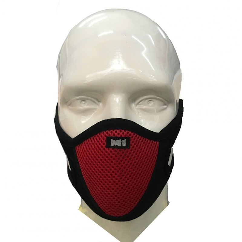 Outdoor Cycling Mask Anti-dusk Wind Proof Anti Pollution Breathable red_One size