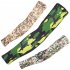 Outdoor Cycling Sunscreen Arm Sleeve Camouflage Cooling Sunshade Elastic Hand Elbow Cover Navy blue camouflage One size
