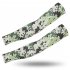 Outdoor Cycling Sunscreen Arm Sleeve Camouflage Cooling Sunshade Elastic Hand Elbow Cover Light green dot camouflage One size