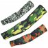Outdoor Cycling Sunscreen Arm Sleeve Camouflage Cooling Sunshade Elastic Hand Elbow Cover Light green dot camouflage One size