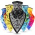 Outdoor Cycling Triangle Scarf Ice Silk Enlarged Face and Neck Sunscreen Mask  Colorful blue impression Quick drying triangle