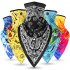 Outdoor Cycling Triangle Scarf Ice Silk Enlarged Face and Neck Sunscreen Mask  Red flame Quick drying triangle
