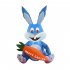 Outdoor Easter  Inflatable  Model 1 2m Easter Cartoon Rabbit shaped Led Lights For Party Yard Lawn Garden Holiday Venue Layout EU Plug