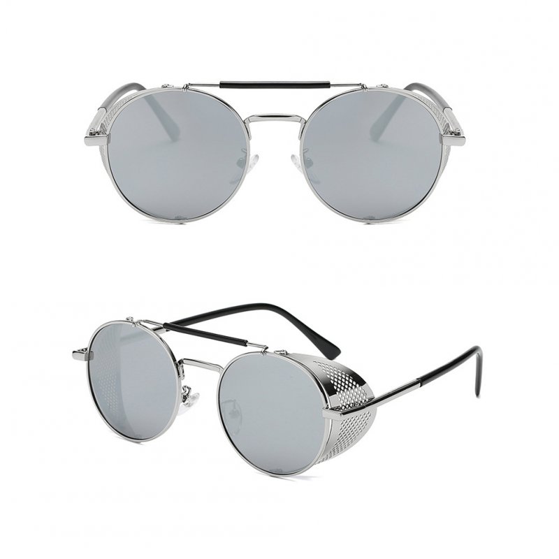 Outdoor Fashion Sunscreen Glasses TAC Lens Polarized/Not Polarized Glasses for Outdoor Sports Silver frame mercury film_Non-polarized