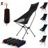 Outdoor Fishing Chair Portable Aluminum Alloy Ultralight Extended Folding Chair for Hiking Camping Picnic Orange