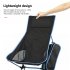 Outdoor Fishing Chair Portable Aluminum Alloy Ultralight Extended Folding Chair for Hiking Camping Picnic Orange