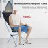 Outdoor Fishing Chair Portable Aluminum Alloy Ultralight Extended Folding Chair for Hiking Camping Picnic Lake Blue