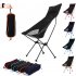 Outdoor Fishing Chair Portable Aluminum Alloy Ultralight Extended Folding Chair for Hiking Camping Picnic Lake Blue