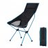 Outdoor Fishing Chair Portable Aluminum Alloy Ultralight Extended Folding Chair for Hiking Camping Picnic Lake Blue