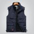 Outdoor Fishing Vest Quick drying Breathable Mesh Jacket for Photography Hiking Navy XXXXL
