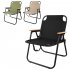 Outdoor Foldable Chair Furniture Kermit High Carbon Steel 600D Oxford Cloth Portable Folding Chair Great For Camping Picnic Park beige