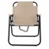 Outdoor Foldable Chair Furniture Kermit High Carbon Steel 600D Oxford Cloth Portable Folding Chair Great For Camping Picnic Park beige