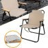Outdoor Foldable Chair Furniture Kermit High Carbon Steel 600D Oxford Cloth Portable Folding Chair Great For Camping Picnic Park beige