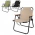 Outdoor Foldable Chair Furniture Kermit High Carbon Steel 600D Oxford Cloth Portable Folding Chair Great For Camping Picnic Park beige