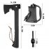 Outdoor G10 Axe Fire Waist Axe Chopping Firewood Steel Camping Survival Mountain Logging Tool For Hiking Camping black
