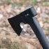 Outdoor G10 Axe Fire Waist Axe Chopping Firewood Steel Camping Survival Mountain Logging Tool For Hiking Camping black