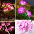 Outdoor Garden Solar LED Lights 3 Head Hydrangea Rose Flower Waterproof Stake Lights For Pathway Garden Backyard Lawn Decor purple