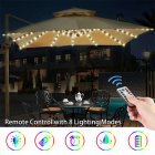 Outdoor Garden Umbrellas 104led Light Waterproof Color-changing Light With Remote Control For Patio Shade Beach Decoration As shown