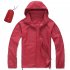 Outdoor Hooded Windbreaker Jacket For Men Women Sunscreen Windproof Quick drying Large Size Coat For Fishing Cycling Fuchsia XL