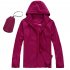 Outdoor Hooded Windbreaker Jacket For Men Women Sunscreen Windproof Quick drying Large Size Coat For Fishing Cycling pink 3XL