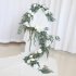 Outdoor Imitation Garland Densed Lengthened Handcrafted Wedding Centerpieces Table Decor Arch Backdrop Decorations champagne white