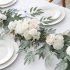 Outdoor Imitation Garland Densed Lengthened Handcrafted Wedding Centerpieces Table Decor Arch Backdrop Decorations champagne white