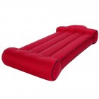 Outdoor Inflatable Sofa Bed Portable Foldable Waterproof Camping Beach Park Air Sofa wine Red