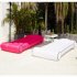 Outdoor Inflatable Sofa Bed Portable Foldable Waterproof Camping Beach Park Air Sofa wine Red