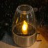 Outdoor LED Solar Candles Lights With Stainless Steel Base Flameless Dropless Night Light For Home Party Halloween Xmas Decor stainless steel candle light