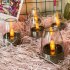 Outdoor LED Solar Candles Lights With Stainless Steel Base Flameless Dropless Night Light For Home Party Halloween Xmas Decor stainless steel candle light