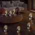 Outdoor LED Solar Candles Lights With Stainless Steel Base Flameless Dropless Night Light For Home Party Halloween Xmas Decor stainless steel candle light