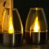 Outdoor LED Solar Candles Lights With Stainless Steel Base Flameless Dropless Night Light For Home Party Halloween Xmas Decor stainless steel candle light