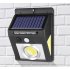 Outdoor LED Solar Power Motion Sensor Lamp Waterproof Garden Yard Wall Light Security Lighting Concave COB