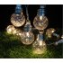 Outdoor LED Solar Waterproof Copper Wire Pineapple Ball String Light for Garden Festival Party Solar 20 LEDs