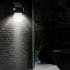 Outdoor LED light has an IP65 waterproof design  PIR sensors switch on your light whenever motion is detected  Solar panels automatically recharge the battery 