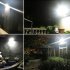 Outdoor LED light has an IP65 waterproof design  PIR sensors switch on your light whenever motion is detected  Solar panels automatically recharge the battery 