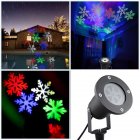 Outdoor LED waterproof white snowflake lawn light