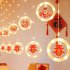 Outdoor Lantern With 111 LEDs LED Light  Lantern For Lunar New Year  Red Lampion  IP43 Waterproof Red Lampion Spring Festival  Hanging Decor  Wedding  Party Dec